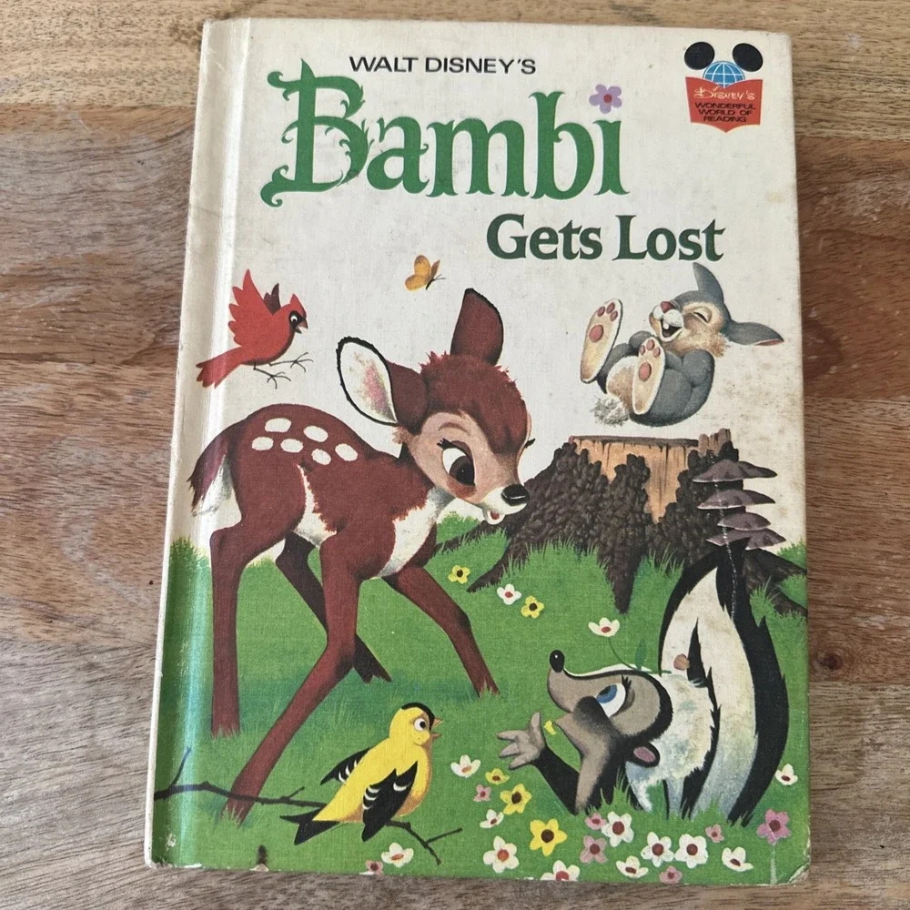 Bambi Gets Lost (1972 ) Hardcover Book - Disney's Wonderful‎ World of Reading